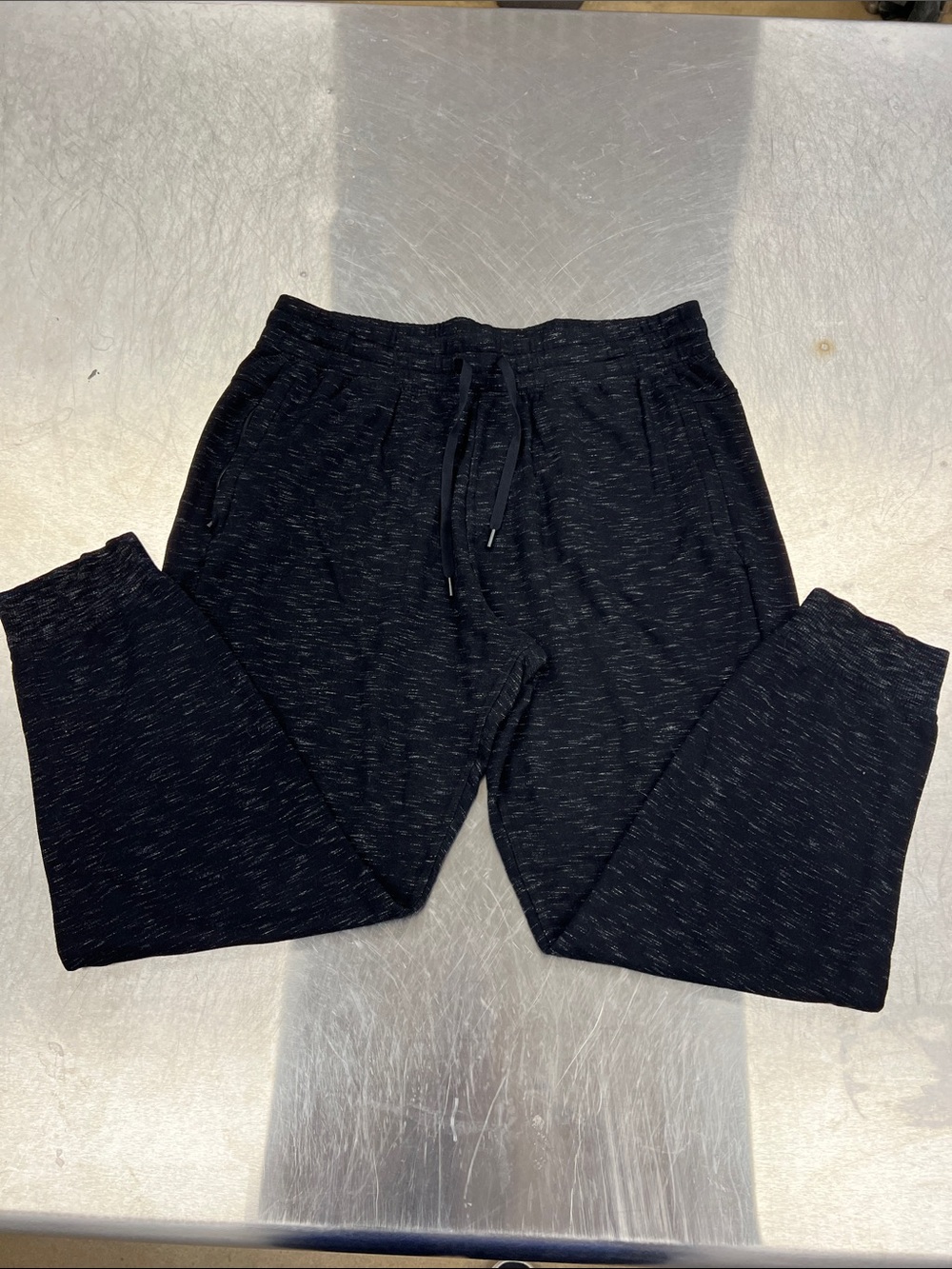 90 Degree By Reflex Men's Black Heather Drawstring Sweatpants